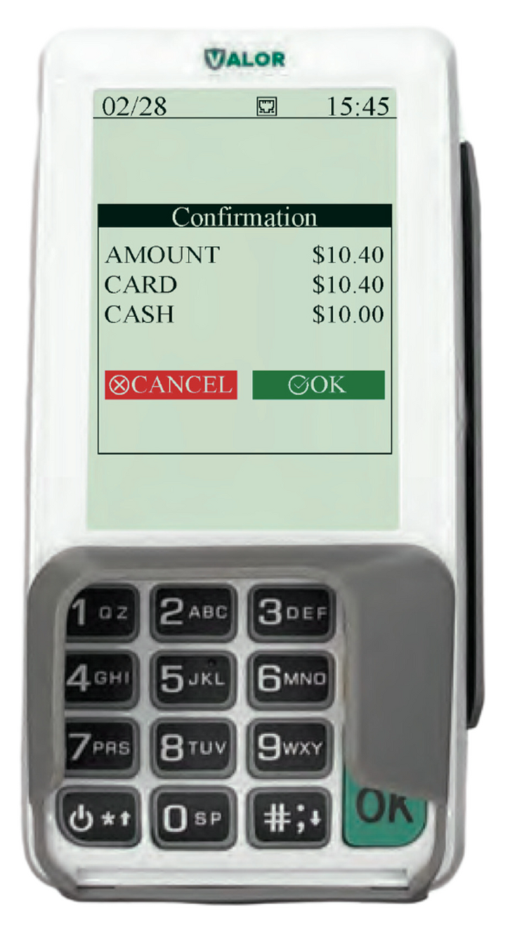 Dual Pricing PIN Pad Display